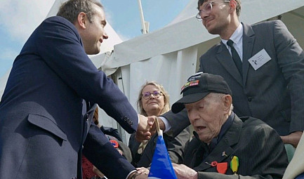 Voyage de vétérans français - cérémonie internationale du 82e anniversaire du Débarquement de Normandie